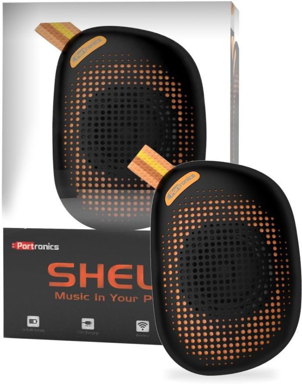 portronics shell bluetooth speaker