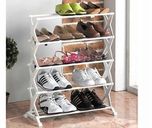 Inditradition Metal Shoe Rack, White