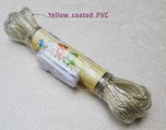 Royals 20 meter PVC Coated Steel Anti-Rust Wire Rope Washing Line Clothesline with 2 Plastic Hooks (Multi Color)