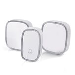 SenboweÃ¢â€žÂ¢ Waterproof Wireless Doorbell kit/Door Bell Operating at Over 700-feet Range, 36 Chimes,IP44 Waterproof Remote Button(2 Plugin Receiver)