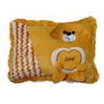 Ultra Soft Love Cushion Pillow - Dog, Beige