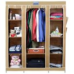 CbeeSo High Capacity Metal Frame Collapsible Wardrobe- .(CB360-BG). EXTRA OFF