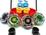 Toyshine 4 Metal Beyblades With Led Lights, Assorted Design