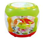 Webby Battery Operated Flash Drum with Rotating Lamp Light & Musical Instrument Sounds