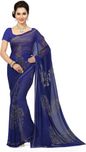Ishin Georgette Saree (Ishinsb-8204_Royal Blue)