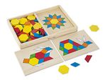 Melissa & Doug 29 Pattern Blocks and Boards