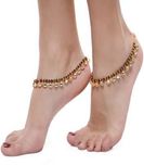 Royal Bling Kundan Reversable Anklets For Girls