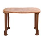 Cello Senator Four Seater Dining Table (Sandalwood Brown)
