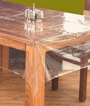 Kuber Industriesâ„¢ Transparent Center Table Cover 4 Seater 40*60 Inches
