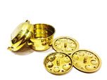 Desi Toys Brass Idli Patra or Idli making vessels Vintage Antique miniature Home decor, Vintage, collectible, perfect decorative piece, awesome table top traditional Indian toy