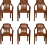 Nilkamal CHR6020 Plastic Outdoor Chair(Finish Color - Pear Wood)