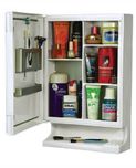 Cipla Plast Bathroom New Look Mirror Cabinet Plastic Wall Shelf(Number of Shelves - 6, White)