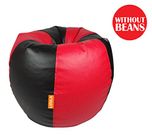 Orka XL Bean Bag Cover - Red and Black (With out Beans)