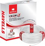 Havells Lifeline Cable WHFFDNWA11X0 1 sq mm Wire (White)
