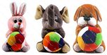 Richy Toys Combo Dog Rabbit And Elephant Cute Teddy Soft Toy Kids Birthday (19 Cm)