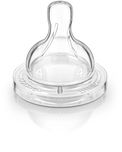 Philips Avent Classic Teat Fast Flow Nipple - 4 holes/6months+ (Pack of 2)