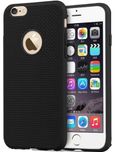 ikazen Heat Dissipation Hollow Thin Soft TPU Back Case Cover for Apple Iphone 6 6S - Black