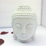 ASTROGHAR White Ceramic Buddha Head Fragrance Oil Warmer Lamp (6 Inches ),Fragrance Diffuser