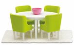 Lundby Smaland Dining Room Set - White