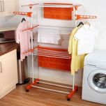 Hi Quality 3 layer Cloth Drying Stand Rack Laundry Hanger With Wheels