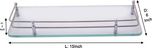 Klaxon Glass Wall Shelf(Number of Shelves - 1, Silver)