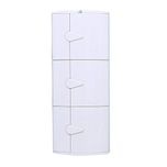 Nilkamal 3-Door Corner Cabinet (Ivory)