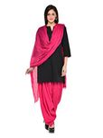 Stylenmart Women Cotton Solid Full Patiala Salwar Dupatta Set (Stmapa078637 _Pink _Free Size)