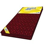 Sleepwell Nano Plus 4-inch Single Size Coir Mattress (Maroon, 71x30x4)
