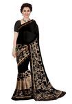Ishin Georgette Saree (Ishinsb-8019_Black)