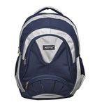 SPYKI Polyester 30 Ltr Navy Blue & White School Backpack