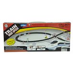Nyrwana High Speed Metro with flyover Track Battery operated Train (silver)