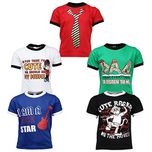 Goodway Junior Boys 5Pack Attitude T-Shirts - 2-3 Years