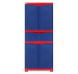 Nilkamal Freedom Cabinet with 1 Drawer (Pepsi Blue and Bright Red)