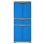 Nilkamal Freedom Cabinet with 1 Drawer (Blue and Grey)