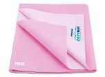 Newnik Cozymat Dry Sheet, Soft, Water-Proof & Reusable Mat (Size: 70cm X 50cm) Pink, Small