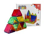 Flying Start Magna Tiles Magnetic Building Blocks Learning and Educational Construction Toys (32 Pieces)