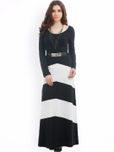 Texco Black & White Maxi Dress