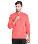 Svanik Rust Solid Cotton Casual Short.