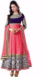 Bluebellcloset Brasso Embroidered Semi-stitched Salwar Suit Dupatta Material