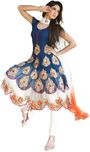 KRAZZYFORLOOK Georgette Embroidered Semi-stitched Salwar Suit Dupatta Material