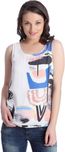 ONLY Off-White Printed Top