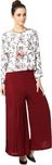 Castle Women Maroon Palazzo Trousers