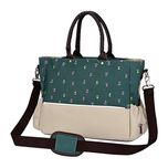 Magideal 6 Pcs Set Large Capacity Mummy Tote Baby Diaper Bag Army Green