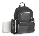 Graco Gotham Smart Organizer System - Baby Diaper Bag Backpack - Large, Roomy Bag with Wipeable Changing Pad - Black and Grey