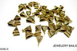 Am Goelx Antique Gold Bails/ Loops For Jewelry Making