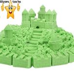 Gixmo green sand Color 800 GRAMS+ 16 TOYS Kinetic Motion Magic Sand For Kids Clay Replacement
