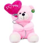 Deals India I Love You Balloon Heart Teddy, Pink