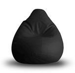 Style Homez Classic Bean Bag With Beans - Black, XL Size