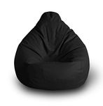 Style Homez Classic Bean Bag XXL Size Black Color with Fillers