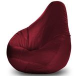 Adorn Homez XXXL Bean Bag-Maroon -With Bean/Filled